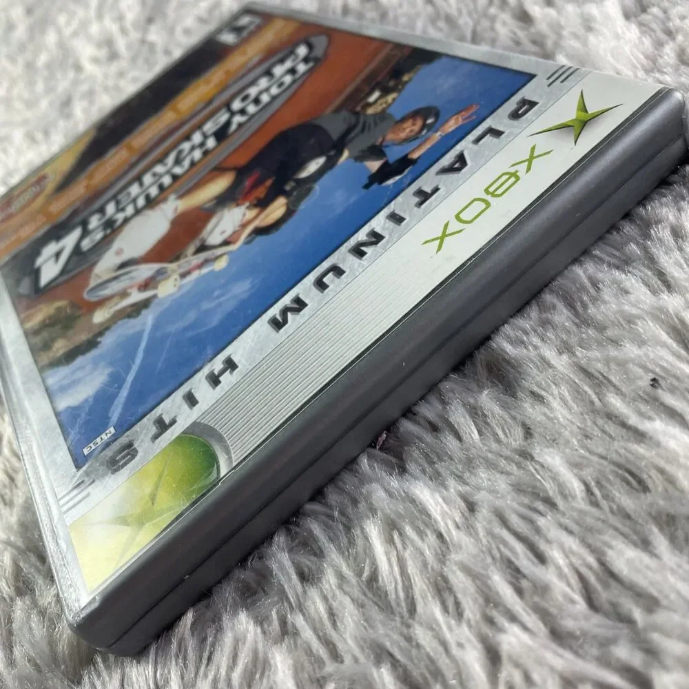 Tony Hawk's Pro Skater 4 (Microsoft Xbox, 2003) Platinum Hits Disc and Case